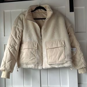 L.A. Hearts Fleece Quilted Reversible jacket